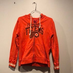 Philadelphia Flyers Mitchell and Ness Women’s Zip Up Hoodie